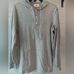 Psycho Bunny Men's Small, Gray, Long Sleeve Hoodie Shirt.  FF# 306